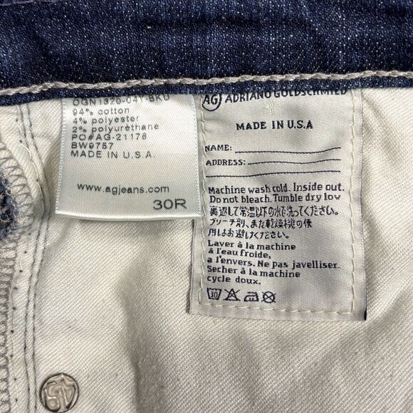 AG Adriano Goldschmied Tomboy Crop Jeans Womens 30R Relaxed Straight - Picture 11 of 13